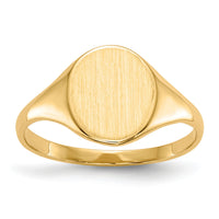 14k 8.5x10.0mm Open Back Signet Ring-RS112