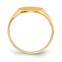 14k 9.5x11.0mm Open Back Signet Ring-RS113