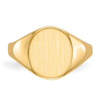 14k 9.5x11.0mm Open Back Signet Ring-RS113