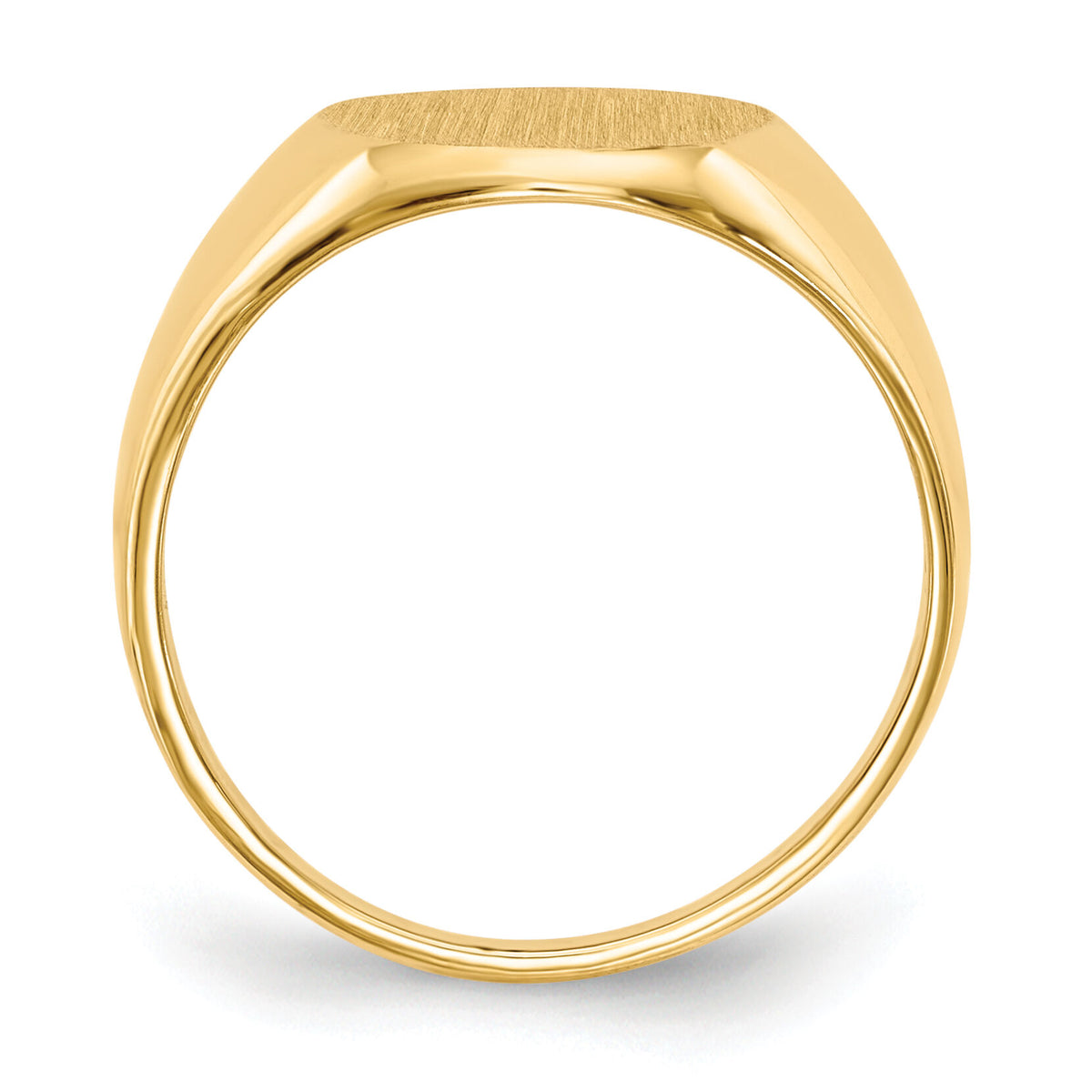 14k 11.0x12.5mm Open Back Signet Ring-RS114