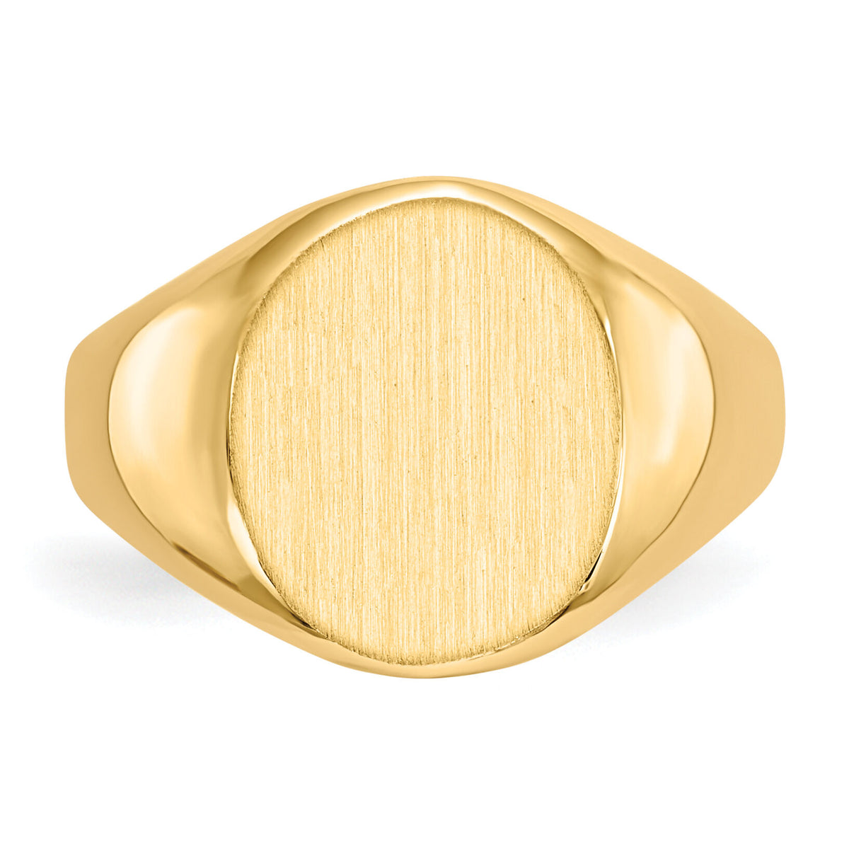 14k 11.0x12.5mm Open Back Signet Ring-RS114