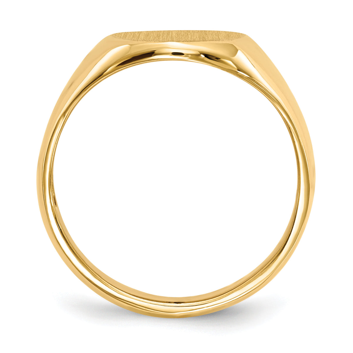 14k 11.5x13.5mm Open Back Signet Ring-RS115