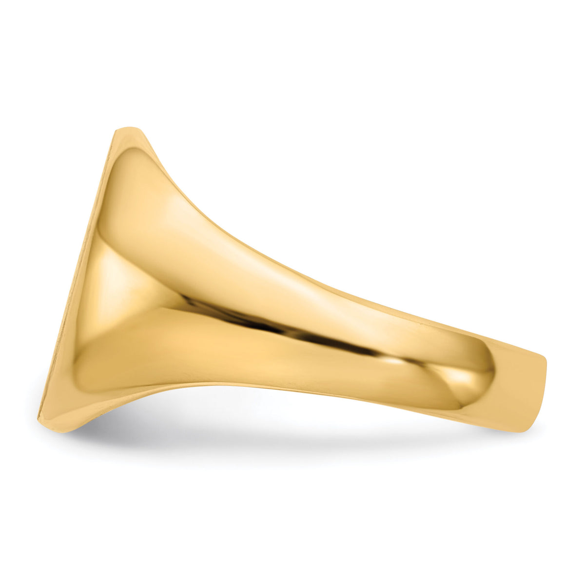 14k 11.5x13.5mm Open Back Signet Ring-RS115