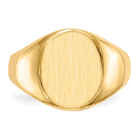 14k 11.5x13.5mm Open Back Signet Ring-RS115