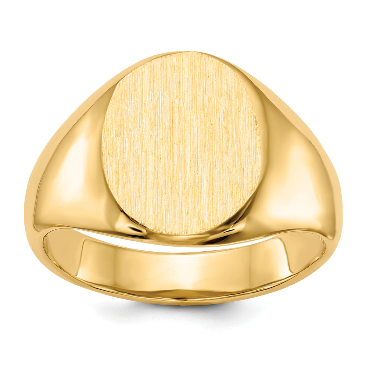 14k 11.5x13.5mm Open Back Signet Ring-RS115