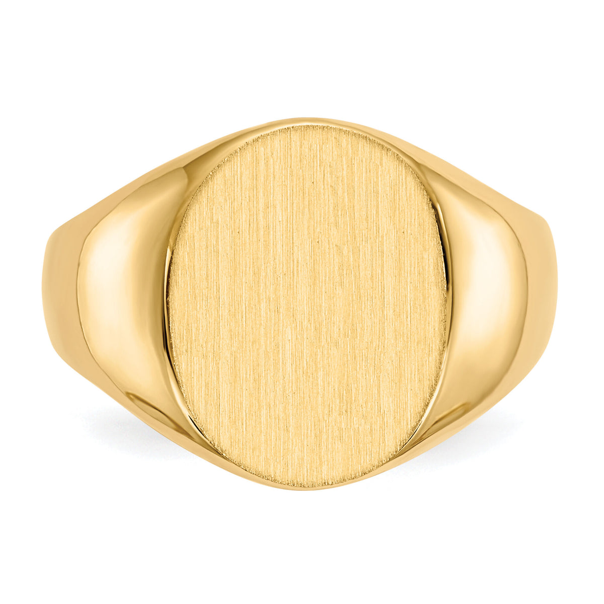 14k 12.5x16.0mm Open Back Mens Signet Ring-RS117