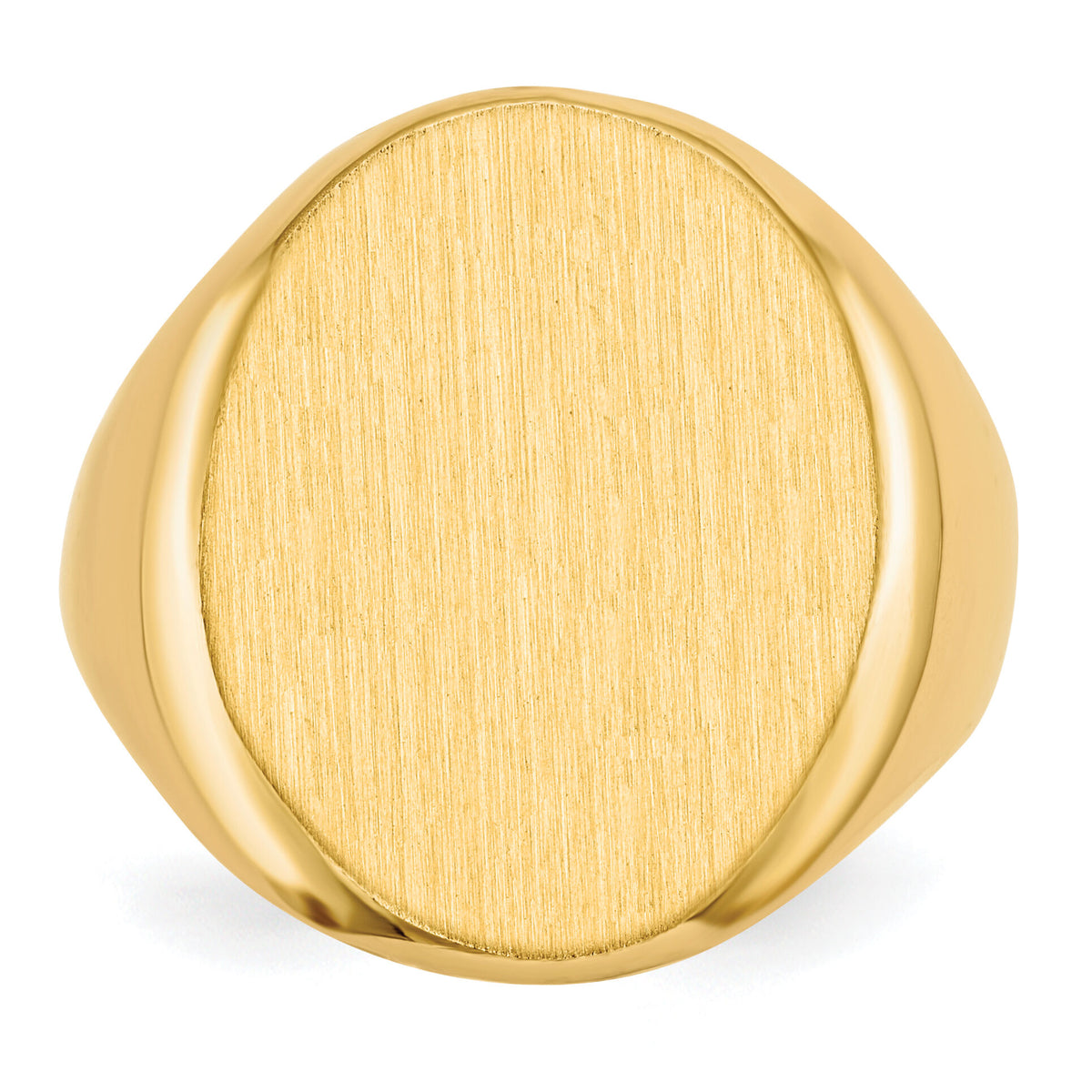 14k 16.5x20.0mm Open Back Mens Signet Ring-RS120