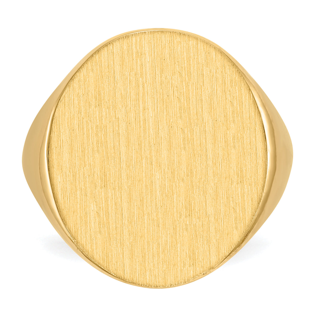 14k 18.0x22.0mm Open Back Mens Signet Ring-RS121