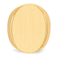 14k 19.0x26.5mm Open Back Mens Signet Ring-RS122