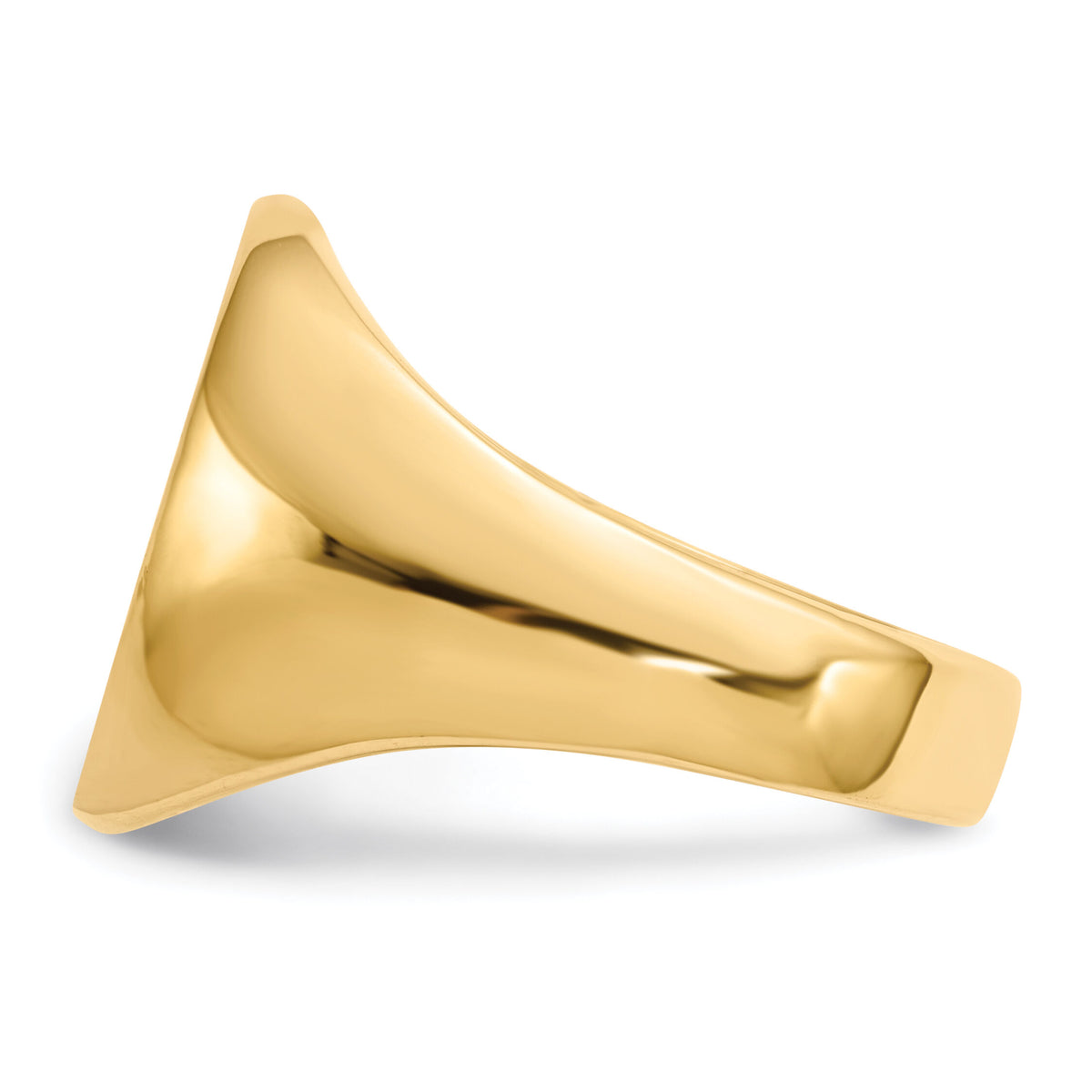 14k 14.0 x18.0mm Open Back Mens Signet Ring-RS135