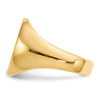 14k 14.0 x18.0mm Open Back Mens Signet Ring-RS135