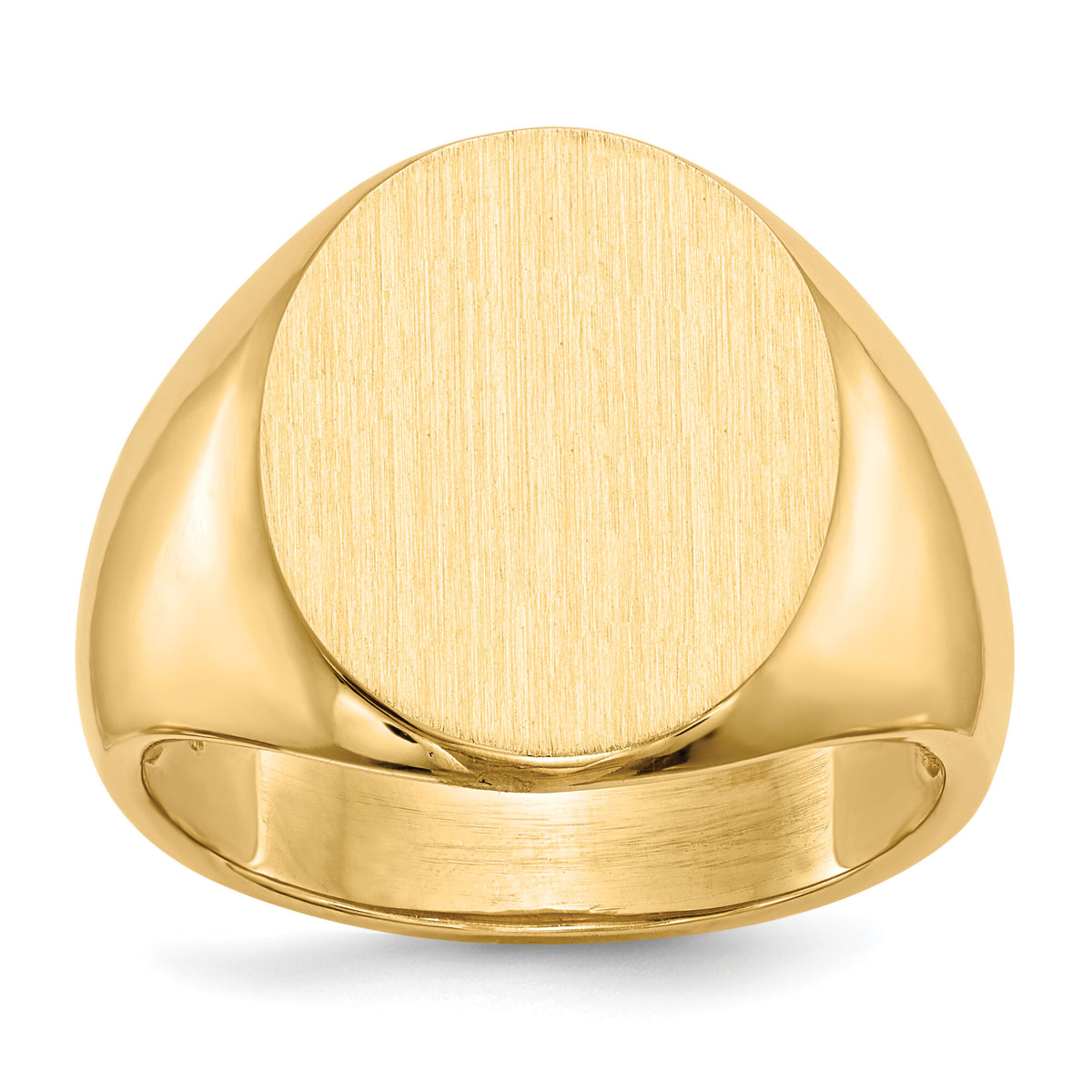 14k 14.0 x18.0mm Open Back Mens Signet Ring-RS135