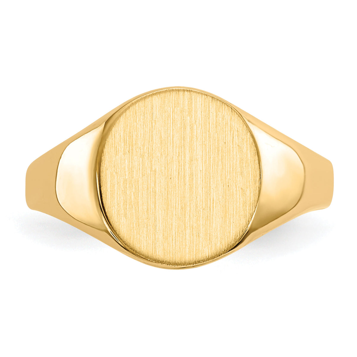 14k 9.5x10.0mm Closed Back Signet Ring-RS140