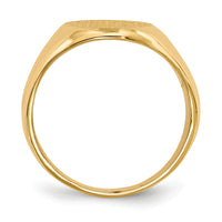 14k 11.5x16.0mm Closed Back Mens Signet Ring-RS145
