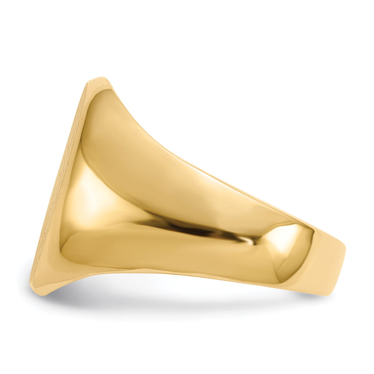 14k 11.5x16.0mm Closed Back Mens Signet Ring-RS145