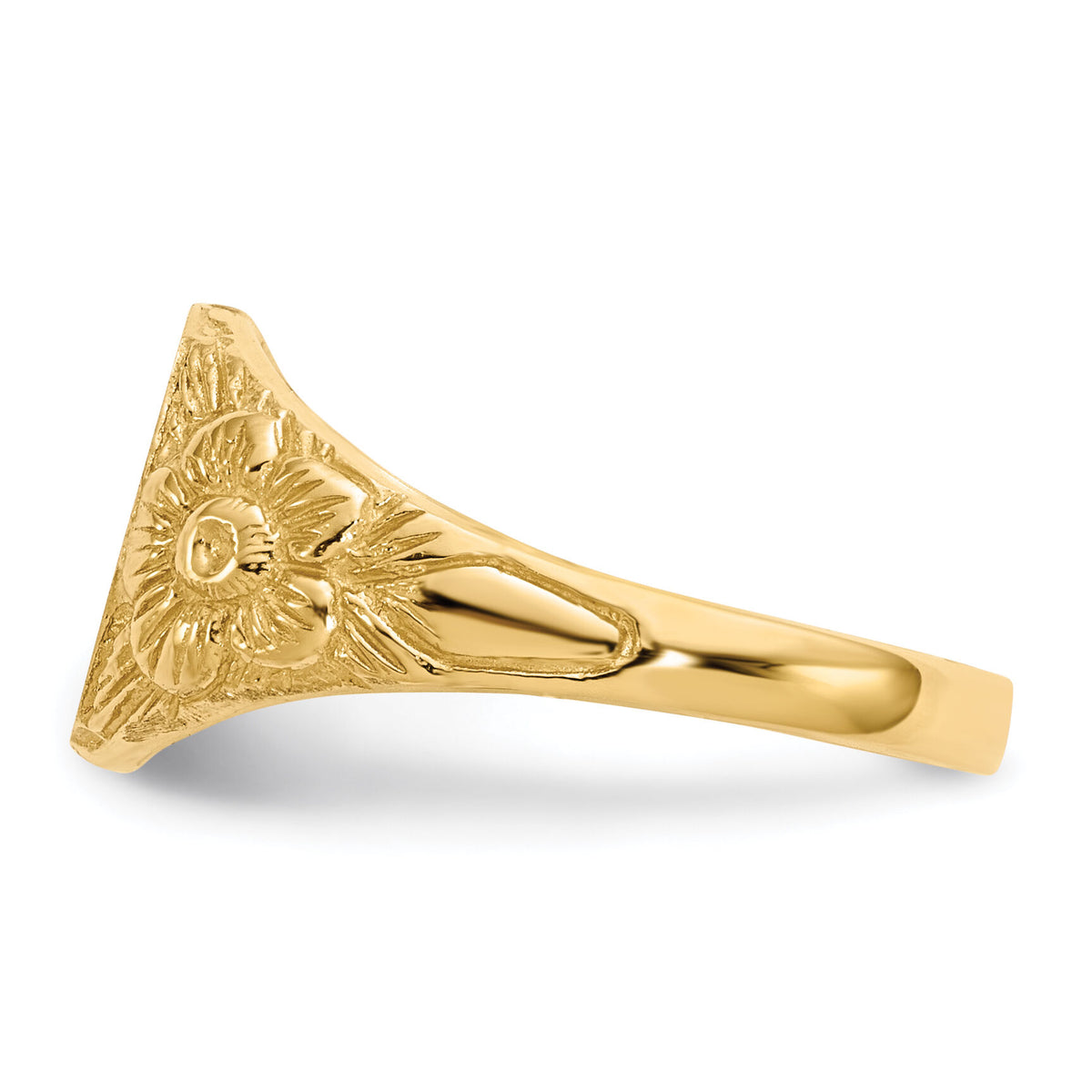 14k 8.0x10.0mm Open Back Signet Ring-RS168