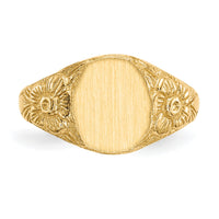 14k 8.0x10.0mm Open Back Signet Ring-RS168