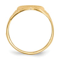 14k 11.5x15.0mm Open Back Mens Signet Ring-RS171
