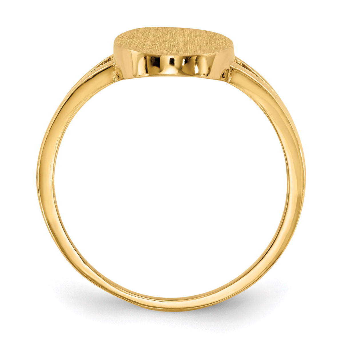 14k 8.5x14.5mm Closed Back Signet Ring-RS184