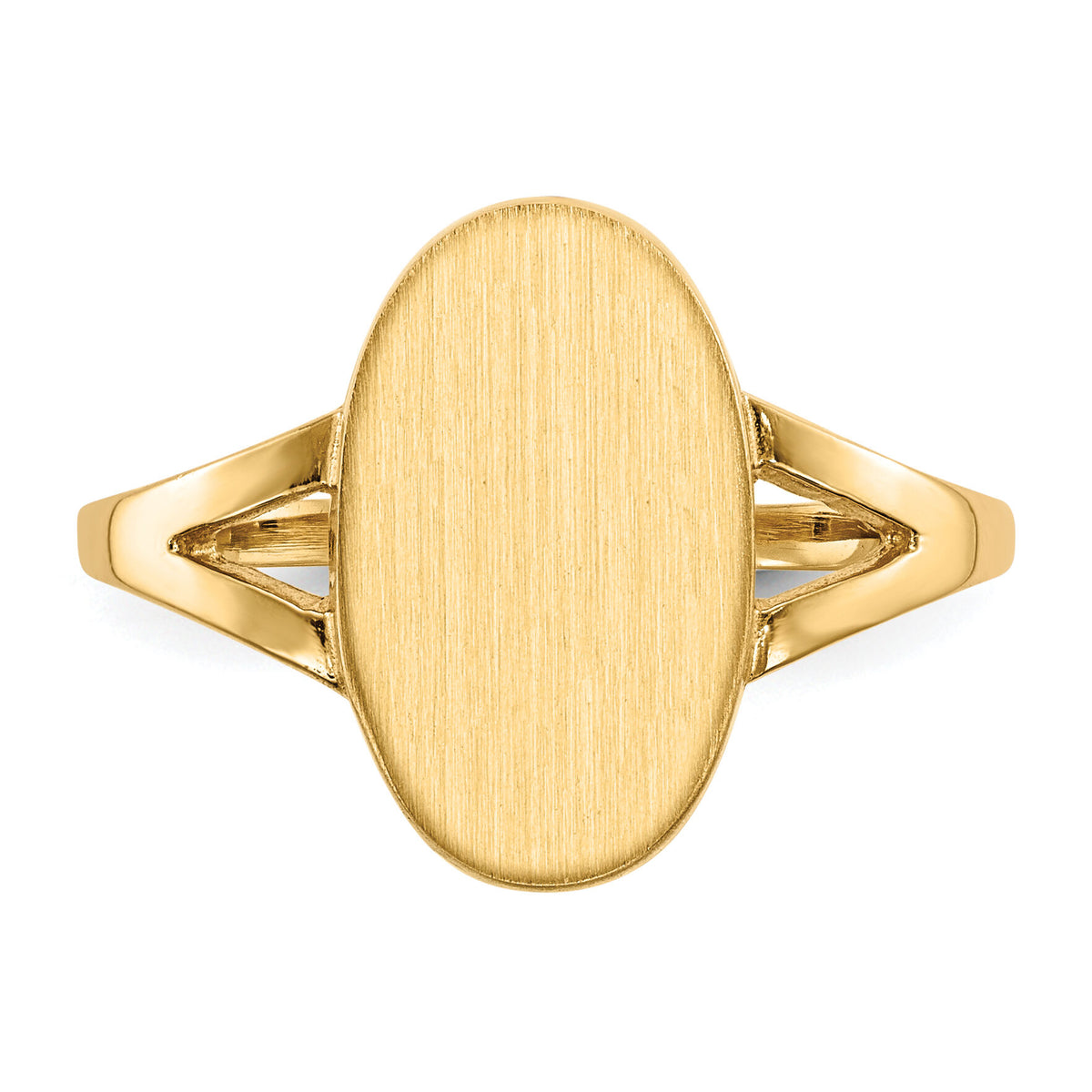 14k 8.5x14.5mm Closed Back Signet Ring-RS184