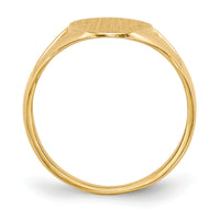 14k 9.0x16.5mm Closed Back Signet Ring-RS185