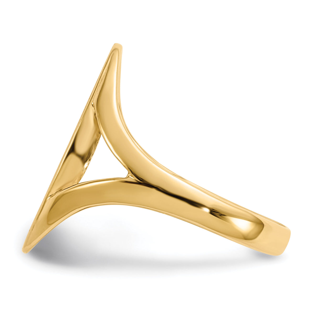 14k 9.0x16.5mm Closed Back Signet Ring-RS185