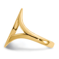 14k 9.0x16.5mm Closed Back Signet Ring-RS185