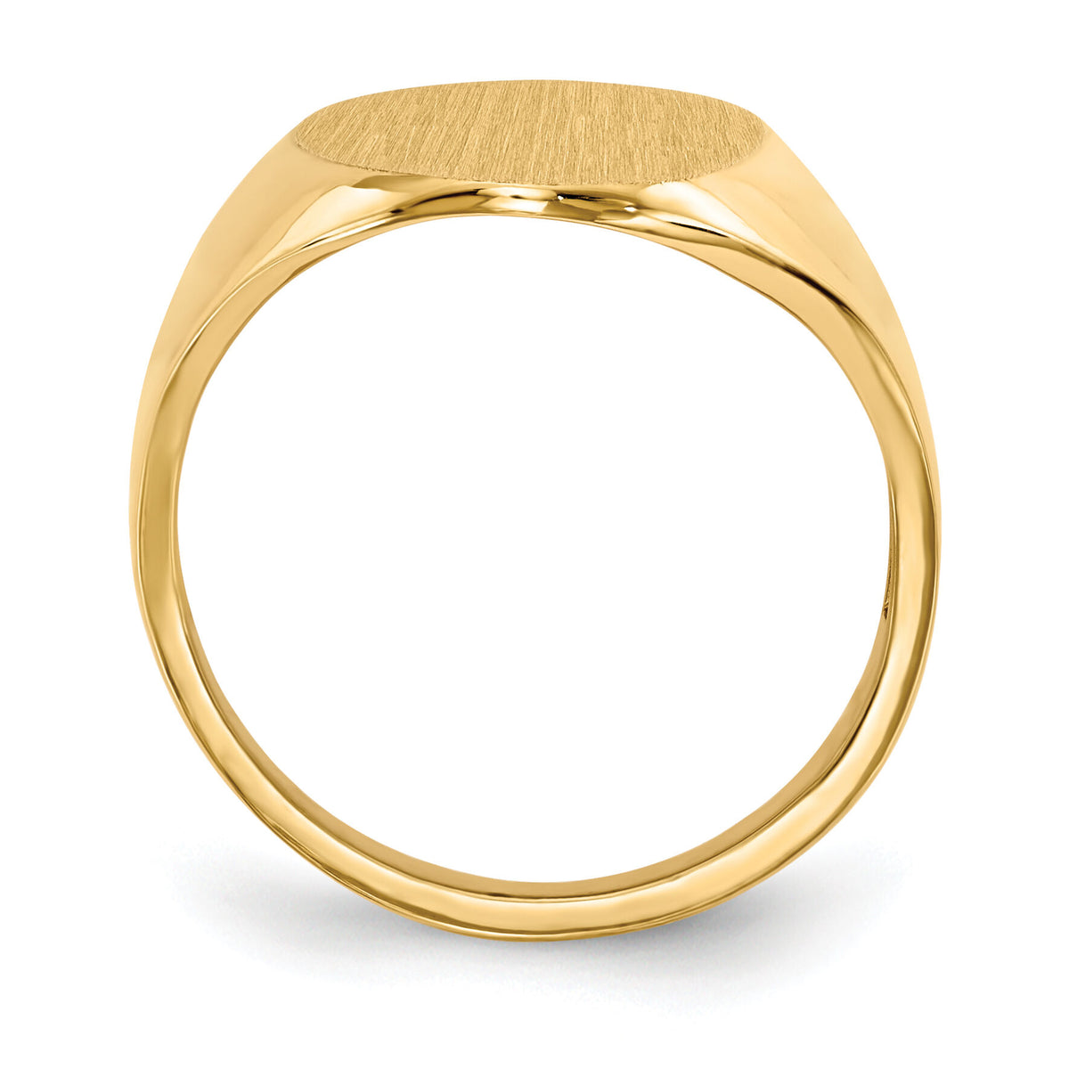 14k 12.0x17.0mm Open Back Signet Ring-RS187