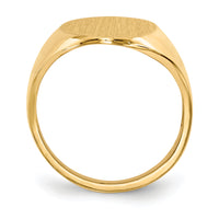 14k 12.0x17.0mm Open Back Signet Ring-RS187