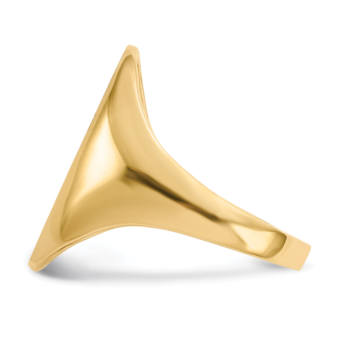 14k 12.0x17.0mm Open Back Signet Ring-RS187