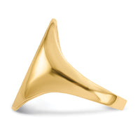 14k 12.0x17.0mm Open Back Signet Ring-RS187