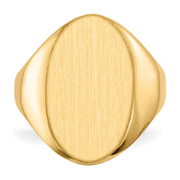 14k 12.0x17.0mm Open Back Signet Ring-RS187