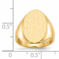 14k 12.0x17.0mm Open Back Signet Ring-RS187