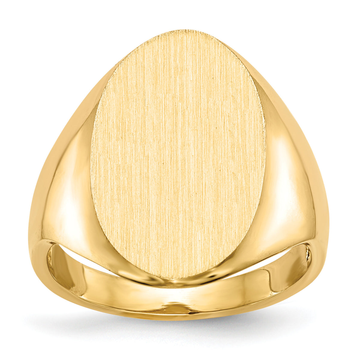 14k 12.0x17.0mm Open Back Signet Ring-RS187