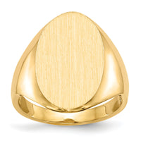 14k 12.0x17.0mm Open Back Signet Ring-RS187