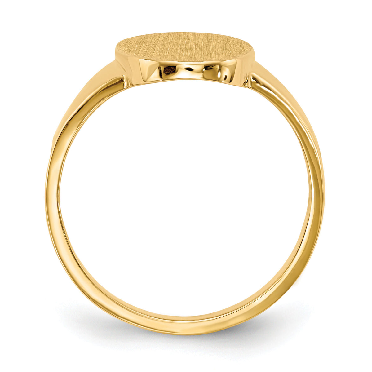 14k 9.0x14.5mm Open Back Signet Ring-RS189