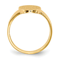 14k 9.0x14.5mm Open Back Signet Ring-RS189