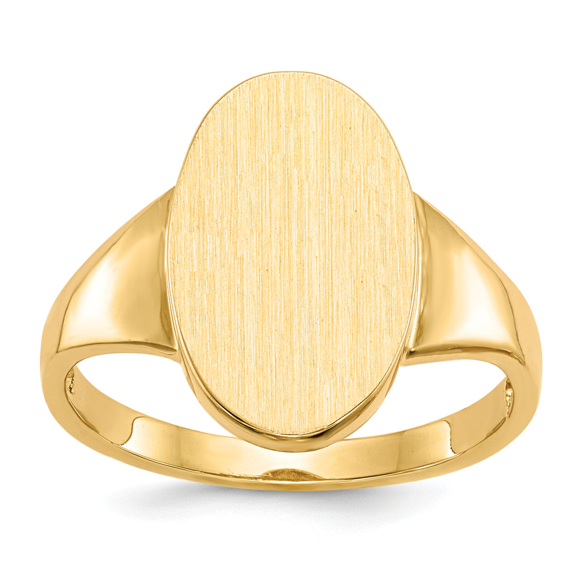 14k 9.0x14.5mm Open Back Signet Ring-RS189