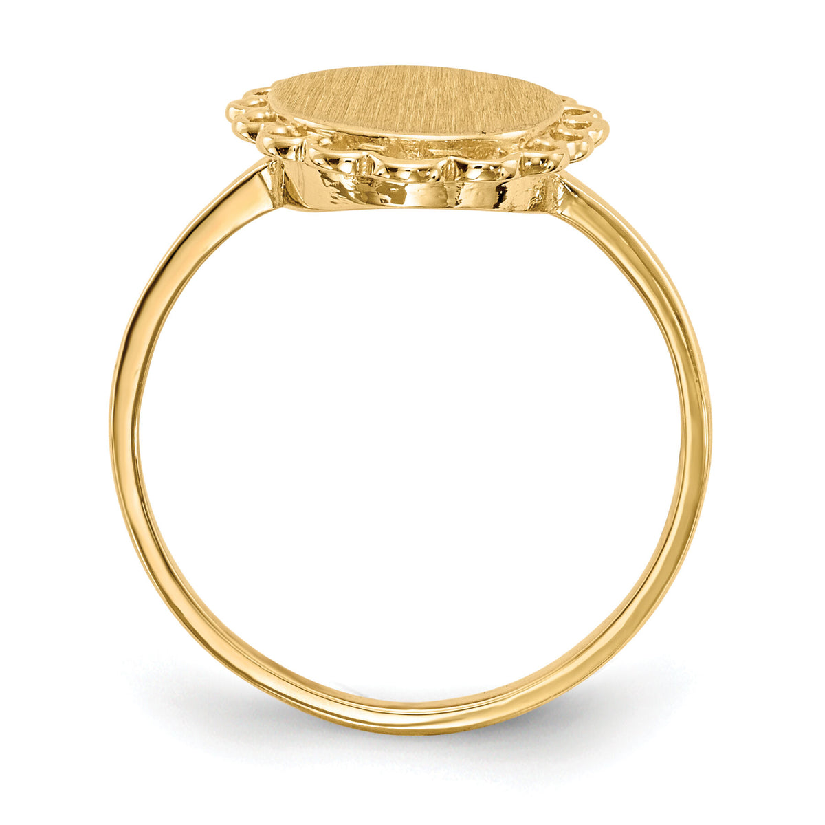 14k 8.5x9.0mm Open Back Signet Ring-RS191