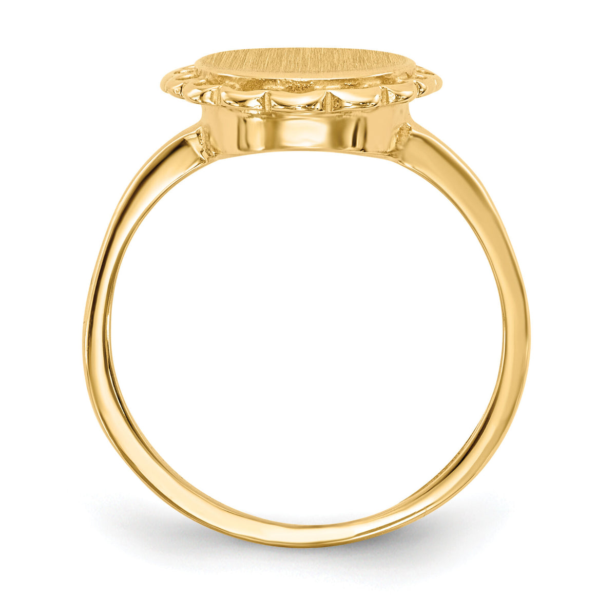 14k 9.0x11.5mm Open Back Signet Ring-RS193