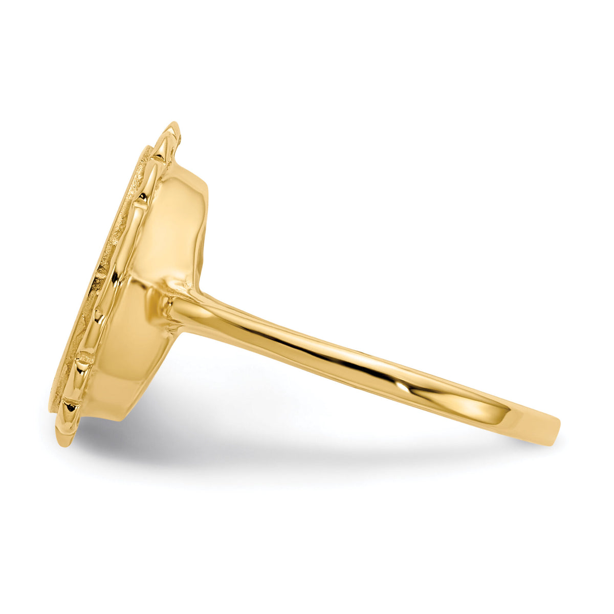 14k 9.0x11.5mm Open Back Signet Ring-RS193
