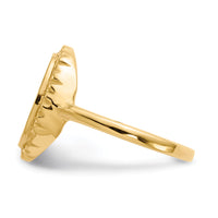 14k 11.0x12.5mm Open Back Signet Ring-RS198