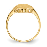 14k 7.0x14.5mm Open Back Signet Ring-RS201