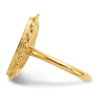 14k 9.0x16.0mm Open Back Signet Ring-RS203