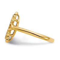 14k 6.0x11.5mm Open Back Diamond Signet Ring Mounting-RS232