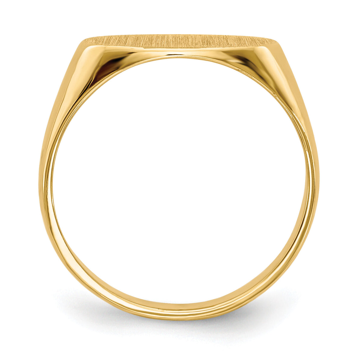 14k 6.25x11.5mm Closed Back Children's Signet Ring-RS239