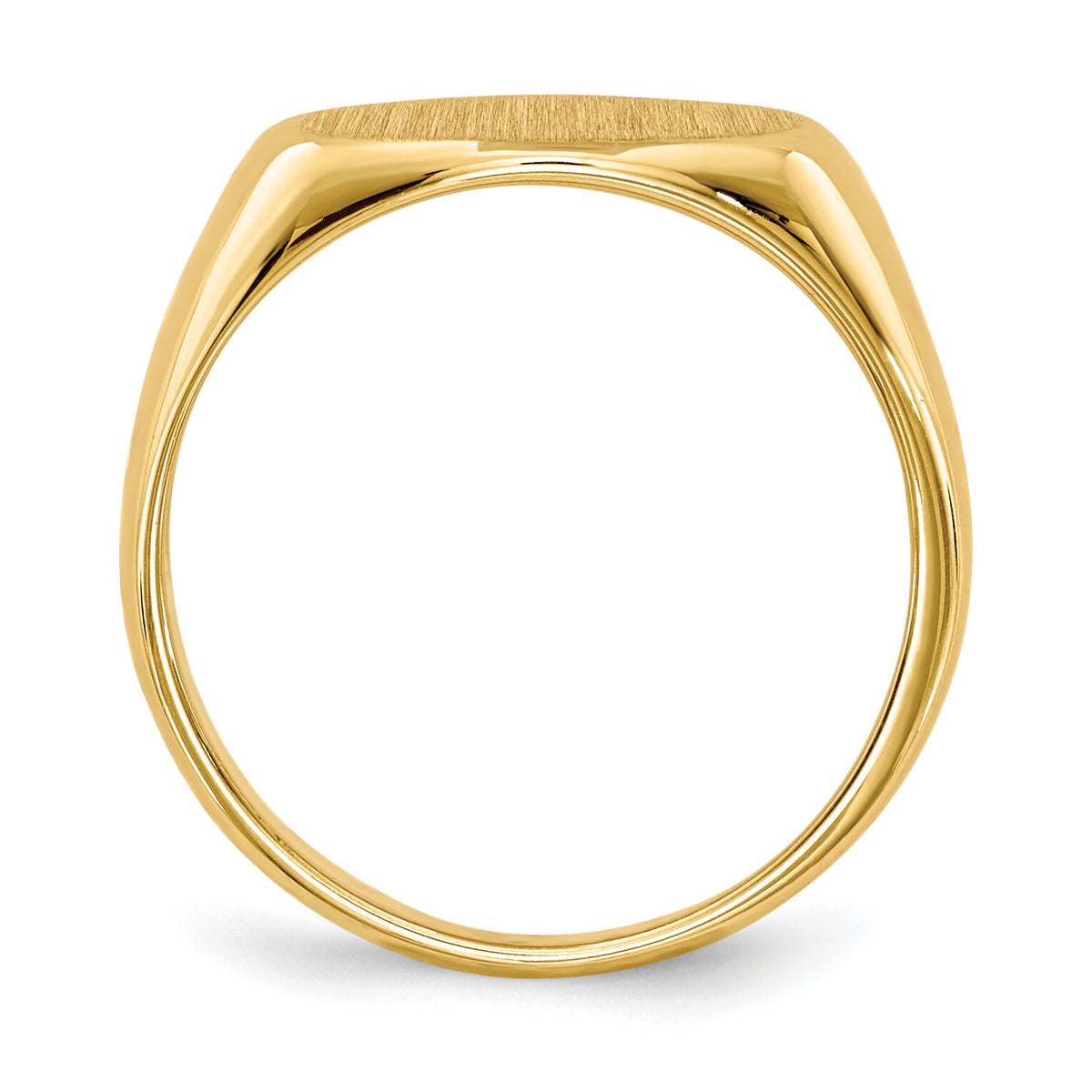 14k 6.5x11.0mm Open Back Child's Signet Ring-RS246