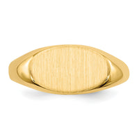 14k 6.5x11.0mm Open Back Child's Signet Ring-RS246