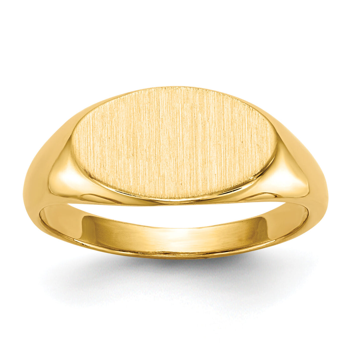 14k 6.5x11.0mm Open Back Child's Signet Ring-RS246