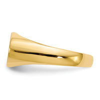 14k 13.5x7.0mm Open Back Signet Ring-RS247